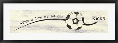 Framed Soccer - Kicks Print