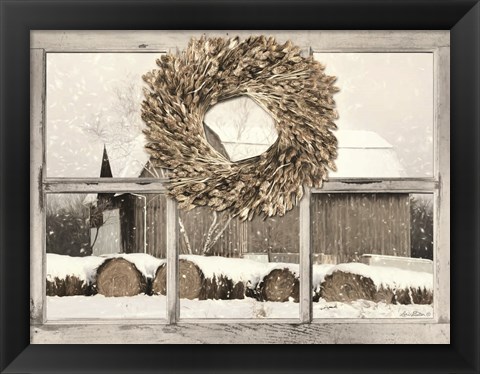 Framed Millersburg Winter View Print