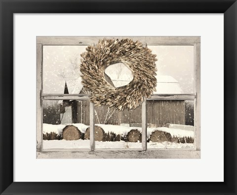 Framed Millersburg Winter View Print