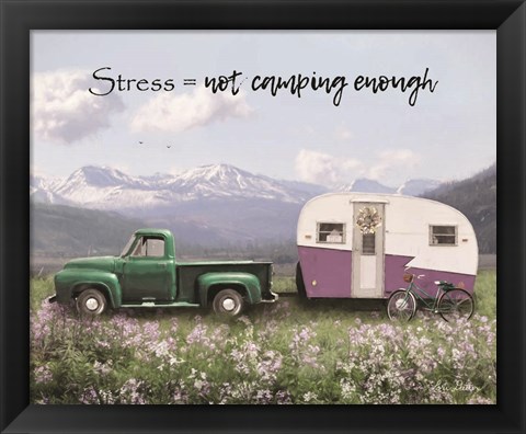 Framed Camping Stress II Print