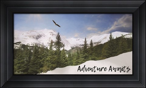 Framed Adventure Awaits Print