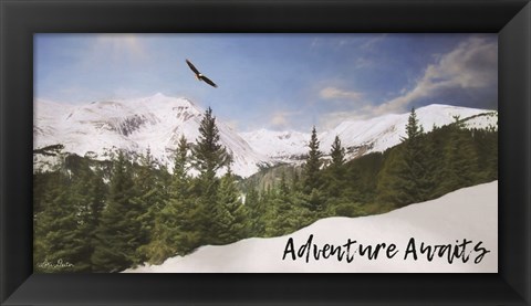 Framed Adventure Awaits Print