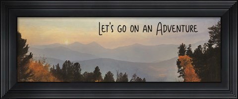 Framed Let&#39;s Go on an Adventure Print