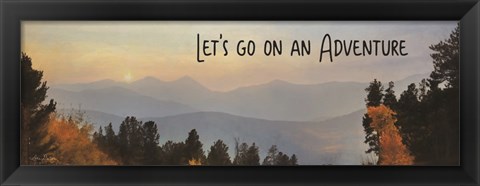 Framed Let&#39;s Go on an Adventure Print