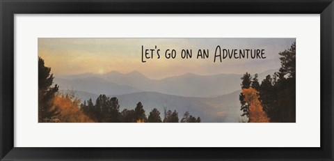 Framed Let&#39;s Go on an Adventure Print