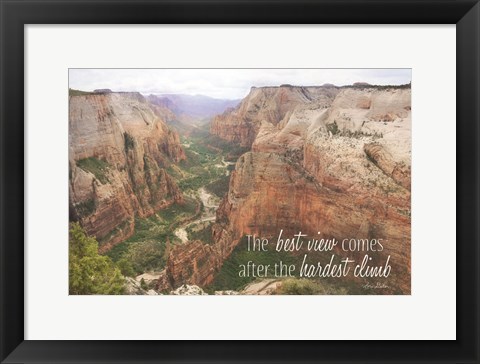 Framed Best View Print