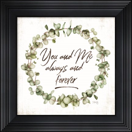 Framed You and Me Print