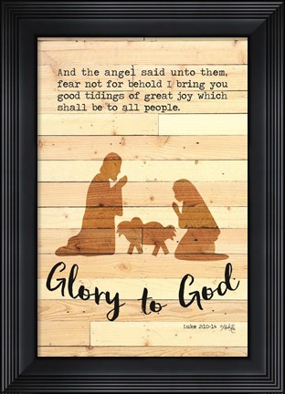 Framed Glory to God Print