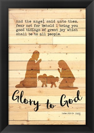 Framed Glory to God Print