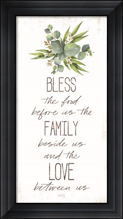 Framed Dinner Blessing Print