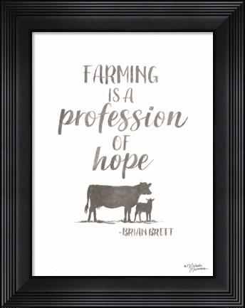 Framed Profession of Hope Print