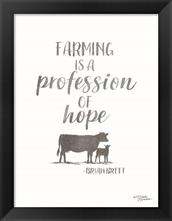 Framed Profession of Hope Print