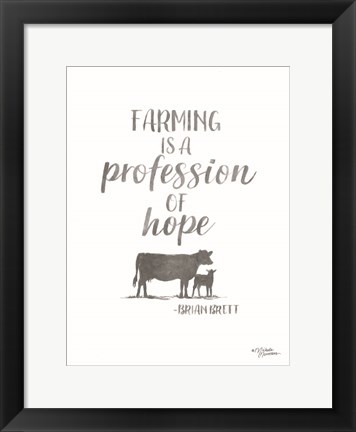 Framed Profession of Hope Print