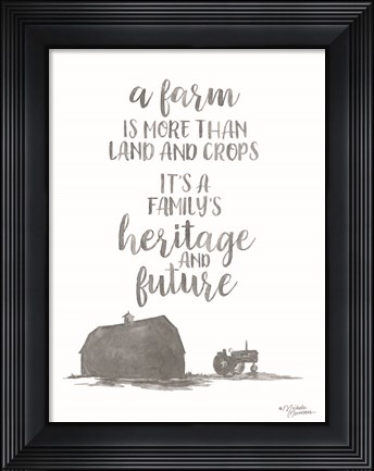 Framed Heritage and Future Print