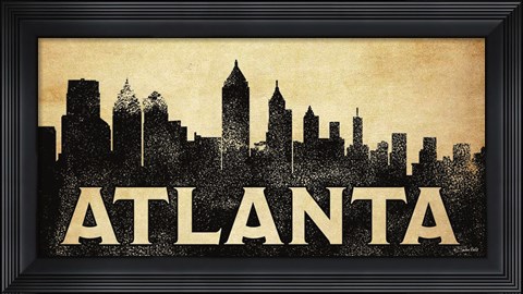 Framed Atlanta Skyline Print