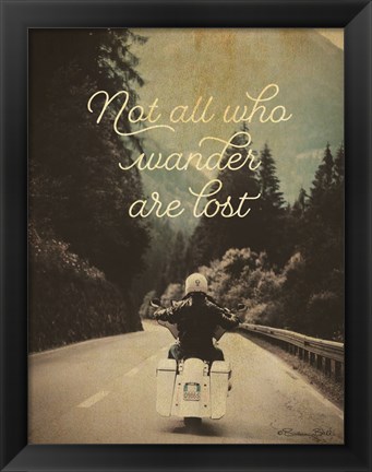 Framed Not All Who Wander Print