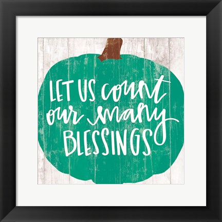 Framed Our Many Blessings Print