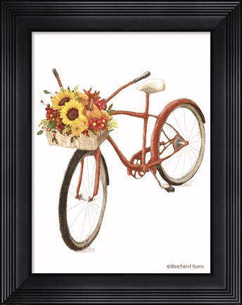 Framed Fall Bike Print