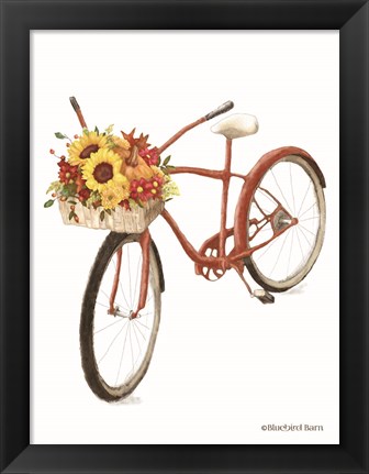 Framed Fall Bike Print