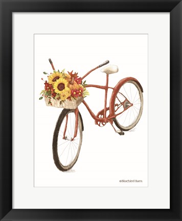 Framed Fall Bike Print