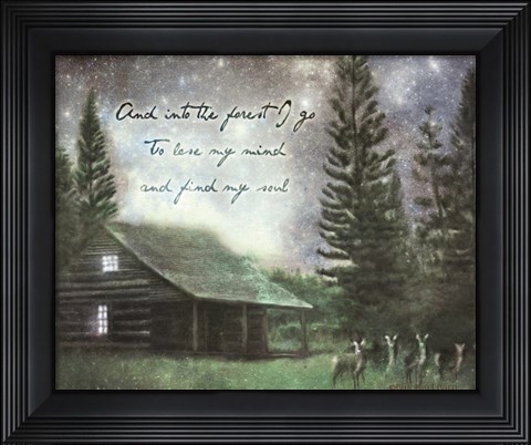 Framed Into the Forest I Go Print