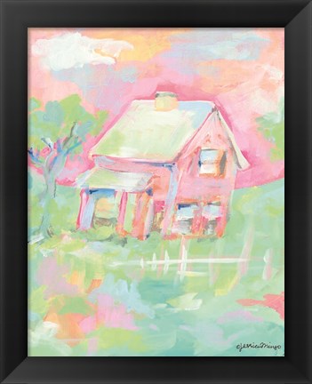 Framed Sherbet Cottage Print