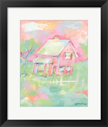 Framed Sherbet Cottage Print