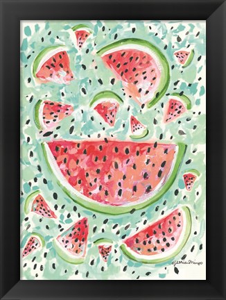 Framed Watermelon Weather Print