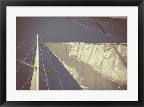 Framed Sailing a Line Print
