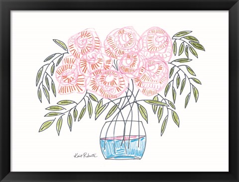 Framed Flowers for Emma Print