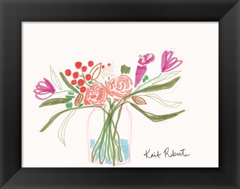 Framed Bouquet for Carle Print