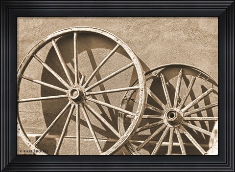 Framed Like a Wagon Wheel Print