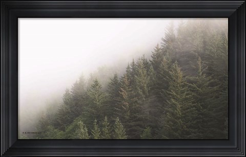 Framed Alaska Green Trees II Print