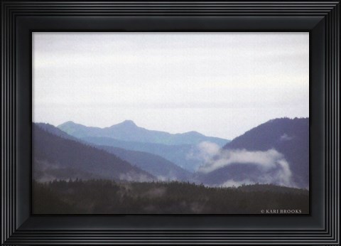 Framed Blue Hills &amp; Fog Print
