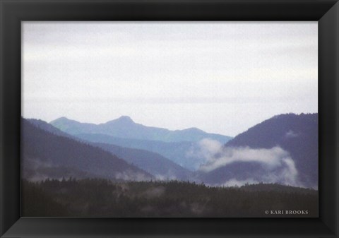 Framed Blue Hills &amp; Fog Print