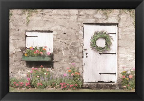 Framed Old Stone Cottage Print