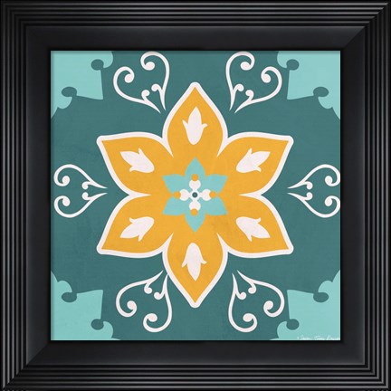 Framed Spanish Ceramic I Print