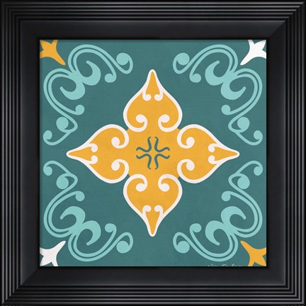 Framed Spanish Ceramic II Print