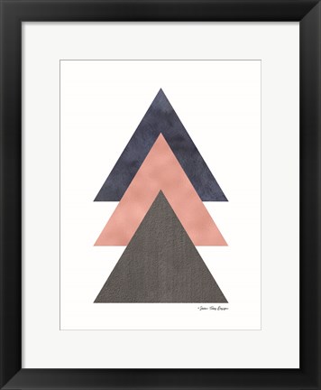 Framed Triangles I Print