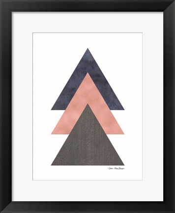 Framed Triangles I Print