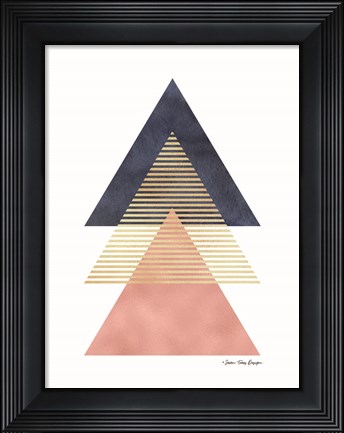 Framed Triangles II Print