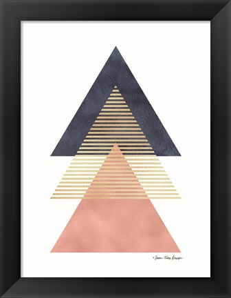 Framed Triangles II Print