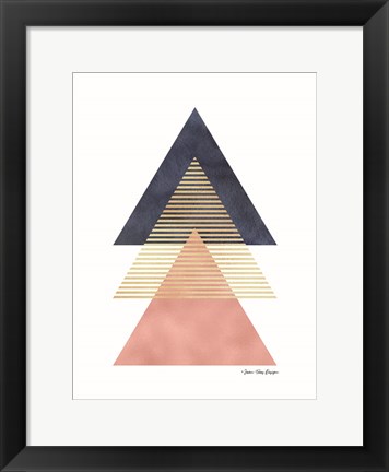 Framed Triangles II Print