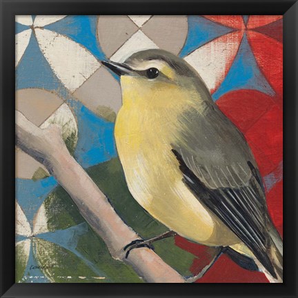 Framed Philadelphia Vireo Print