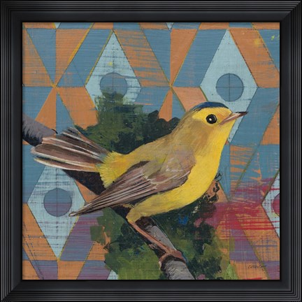 Framed Wilsons Warbler Print
