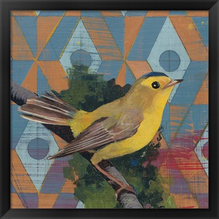 Framed Wilsons Warbler Print