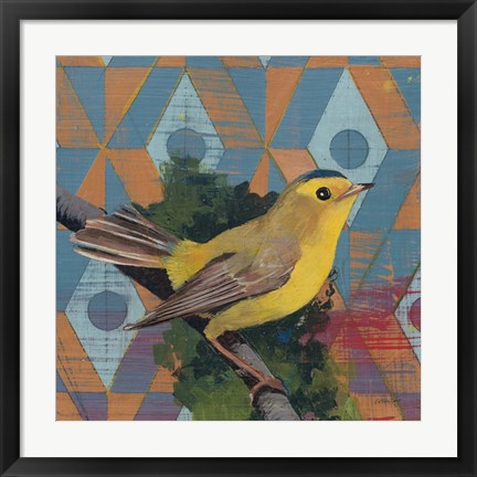 Framed Wilsons Warbler Print