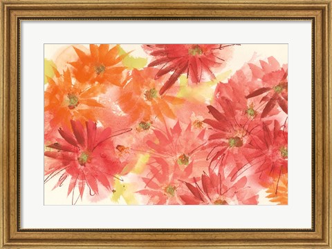 Framed Flowers Afield II Print