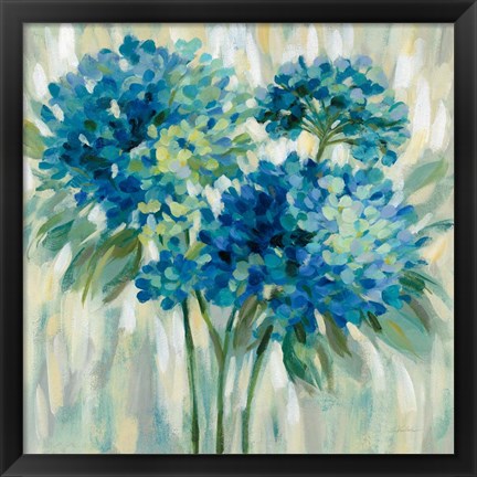 Framed Burst of Hydrangeas Print