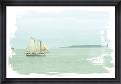 Framed Sailing on the Bay Print